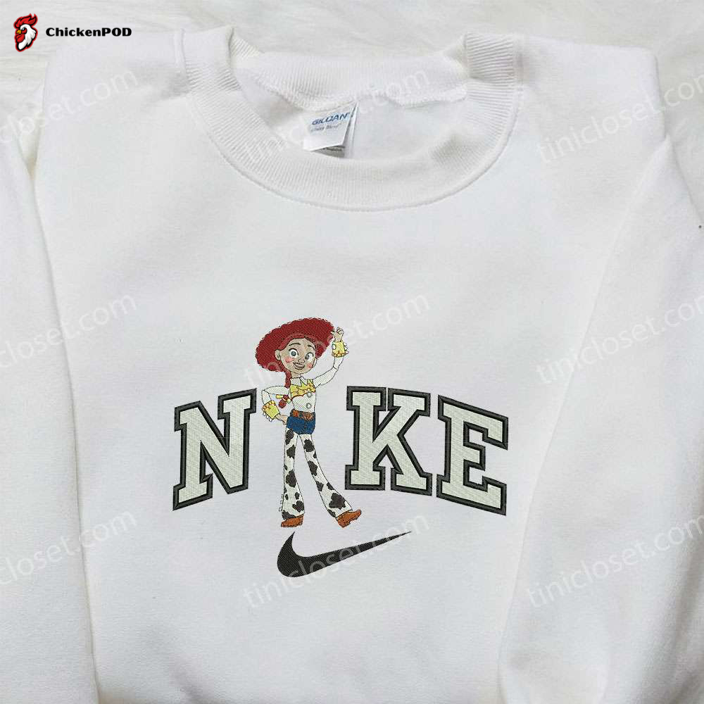 Nike x Jessie Toy Story Embroidered Shirt: Disney Custom Design for Stylish Fans