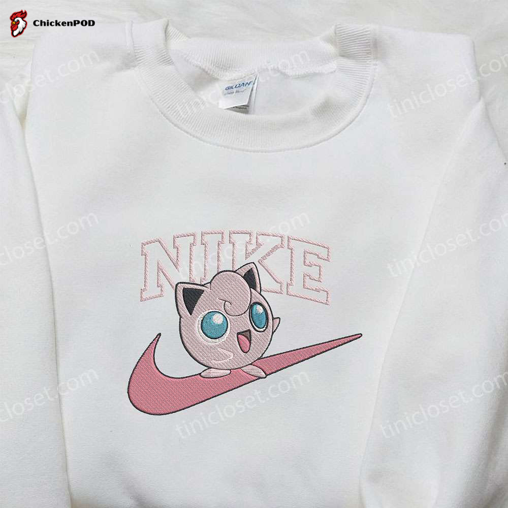 Exclusive Nike x Jigglypuff Embroidered Shirt: Pokemon & Custom Designs