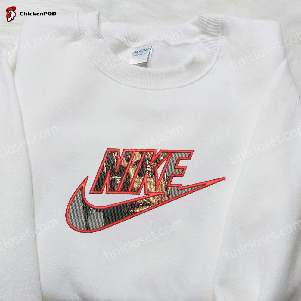 Nike x Juice Wrld Embroidered Shirt: Celebrity-Inspired Nike Shirt with Unique Embroidery