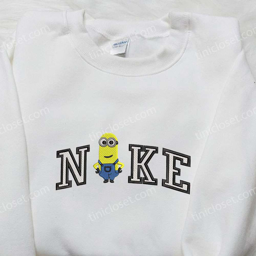 Nike x Kevin Minion Embroidered Shirt: Minion Movie Inspired Apparel