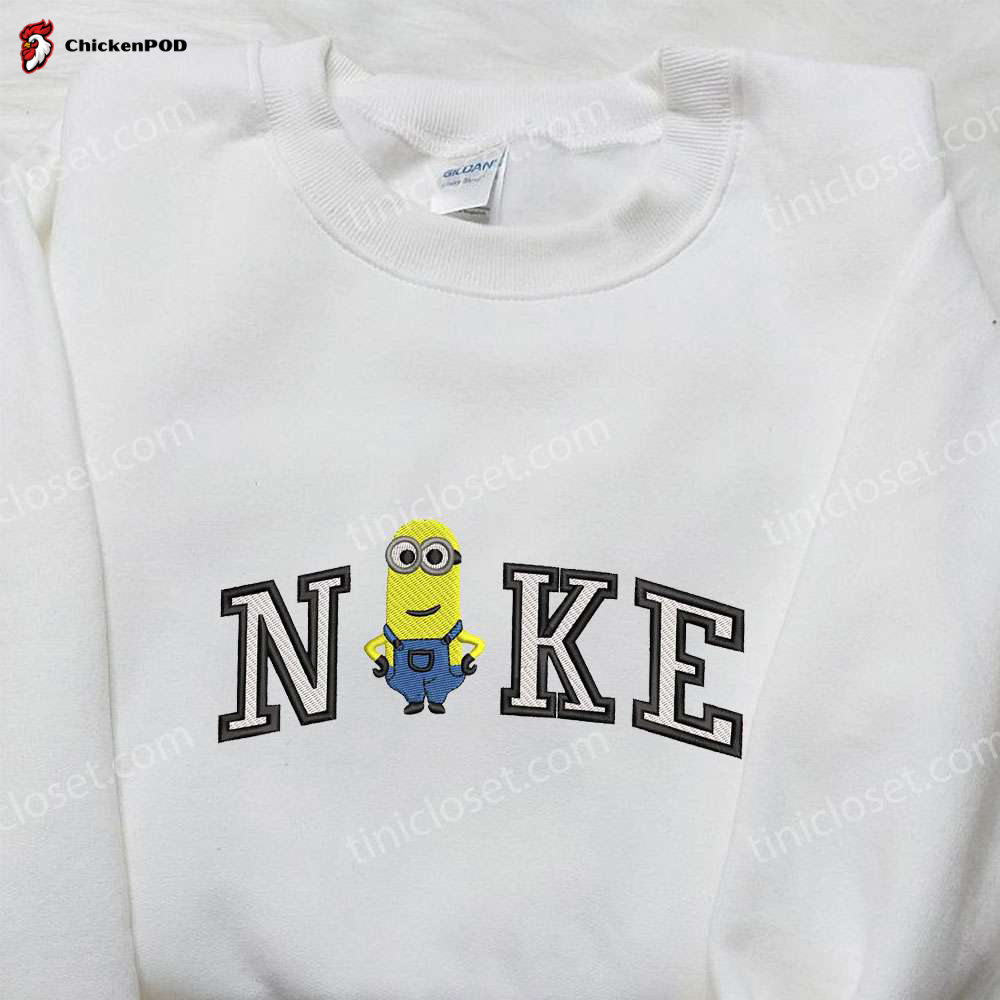 Nike x Kevin Minion Embroidered Shirt: Minion Movie Inspired Apparel