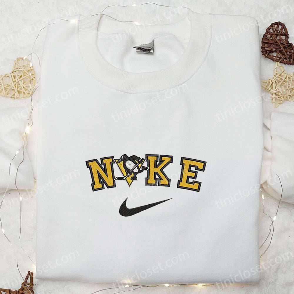 Custom Nike x Pittsburgh Penguins Embroidered Shirt – Sportswear for Fans!