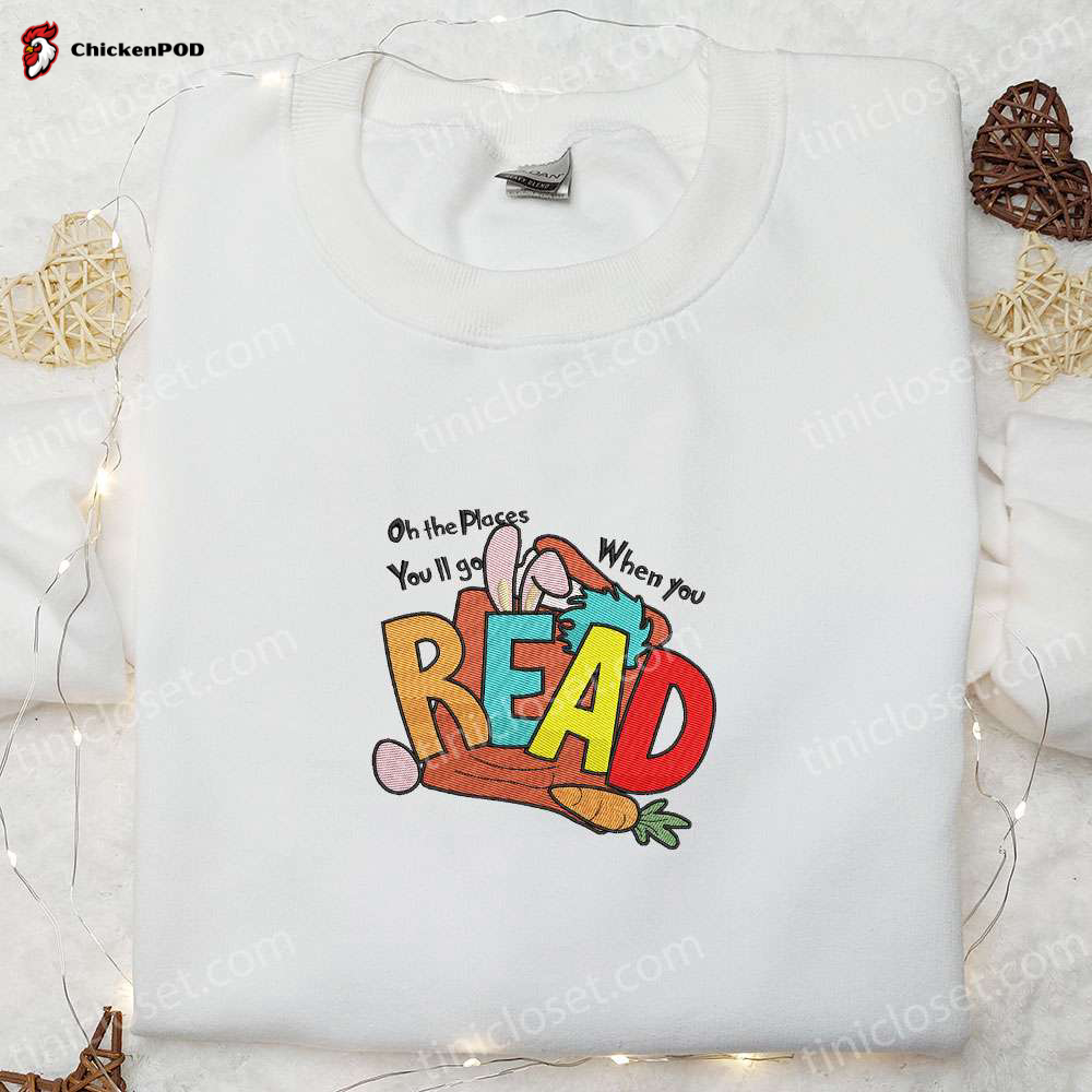 Explore with Dr Seuss: Oh The Places You ll Go Embroidered Shirt & Hoodie – Best Gift Idea