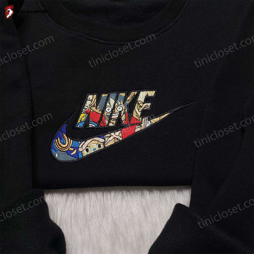 Exclusive One Piece Luffy x Nike Shirt Embroidered Sweatshirt & Hoodie – Anime Nike Collection