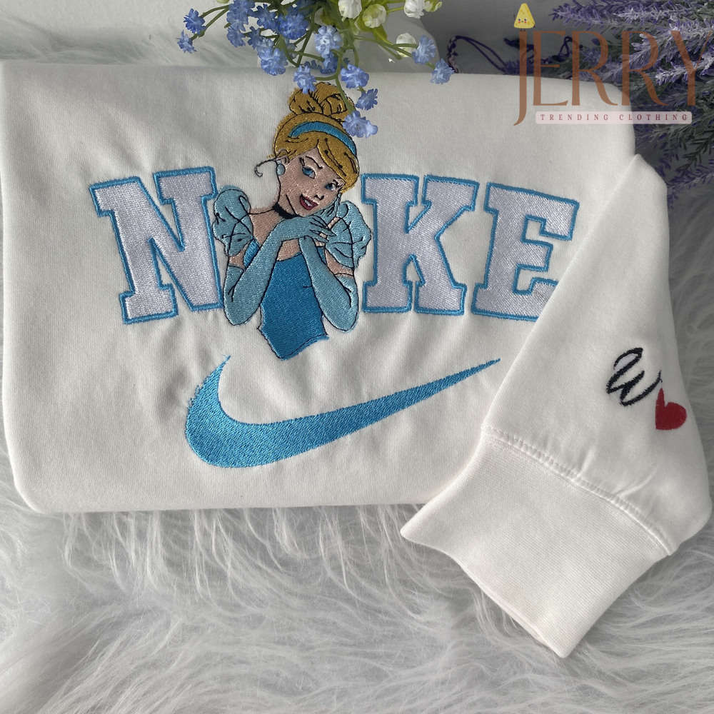 Custom Cinderella Disney Nike Sweatshirt: Perfect Christmas Gift for Couples