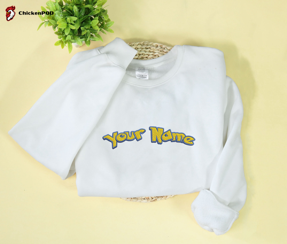 Custom Name Embroidered Sweatshirt – Perfect Holiday Gift for Christmas and Birthdays