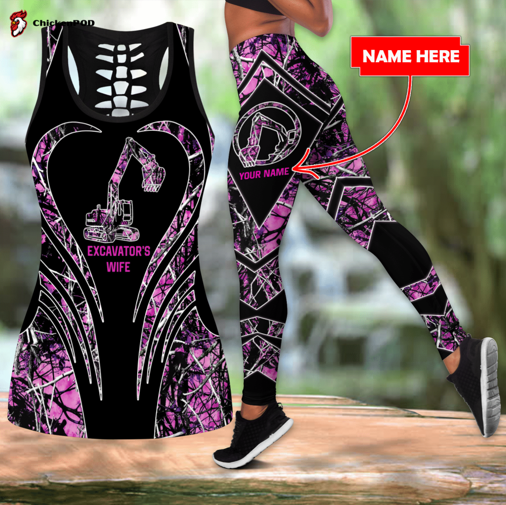 Beebuble Skull Combo Hollow Tank Top And Legging Outfit