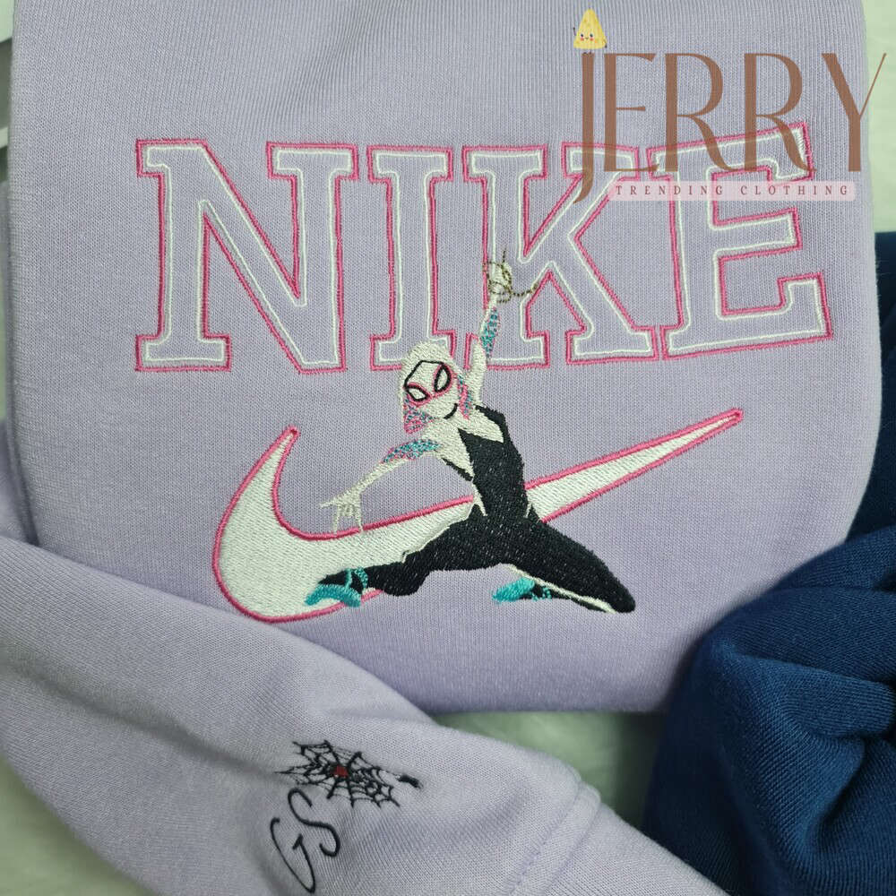 Custom Gwen Stacy Spider-Man Nike Sweatshirt: Perfect Couple Halloween Gift