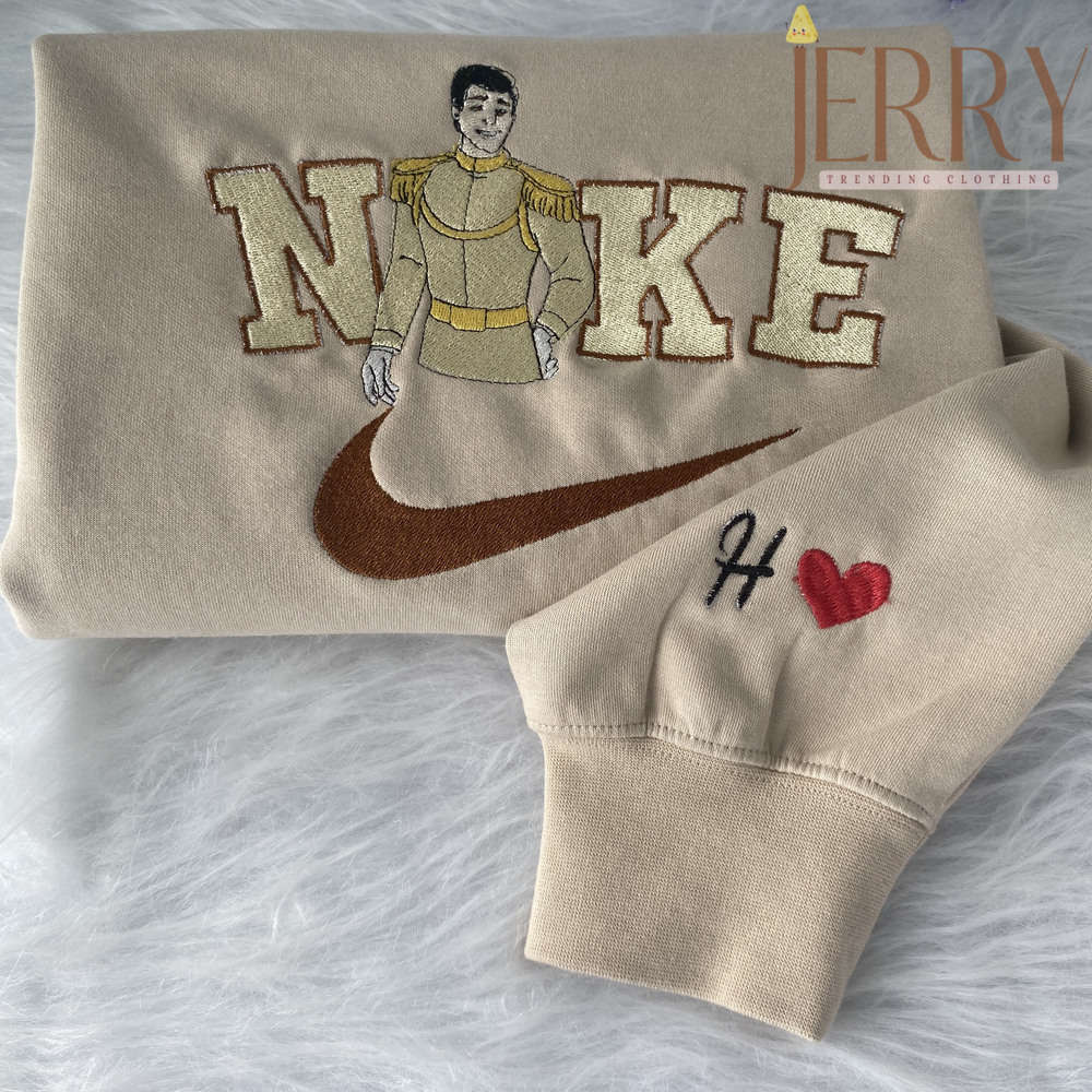 Custom Prince Charming Disney Nike Sweatshirt – Perfect Christmas Gift for Couples