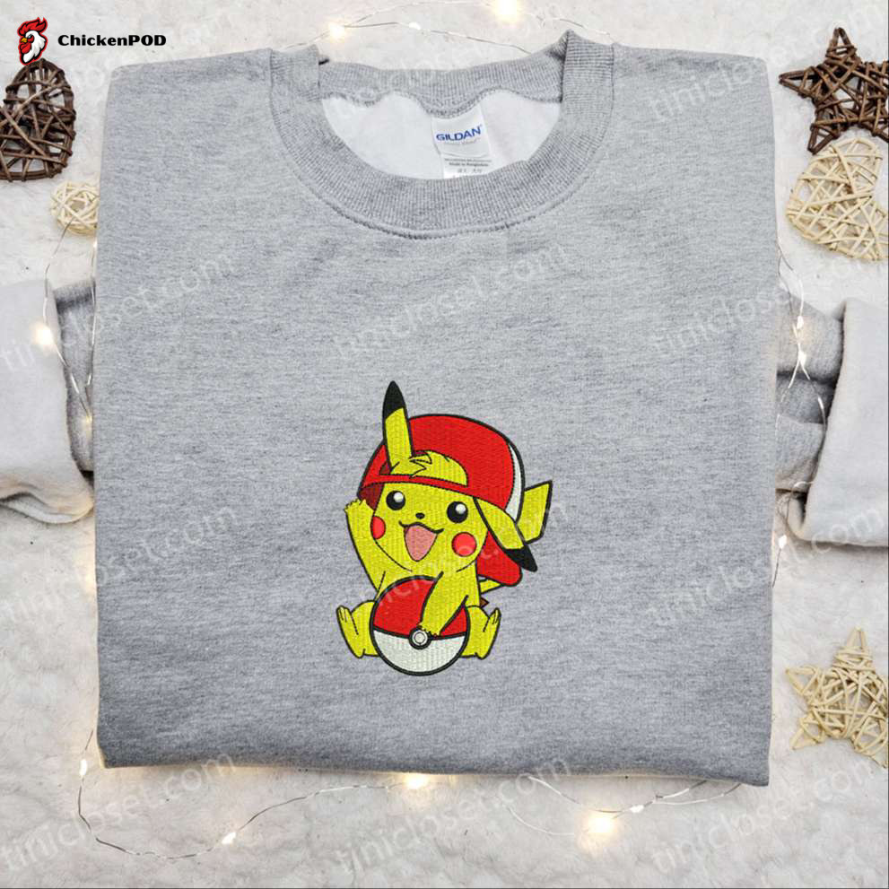 Pikachu Cap with Pokeball Shirt & Anime Hoodie: Best Gift Idea for Pokemon Fans