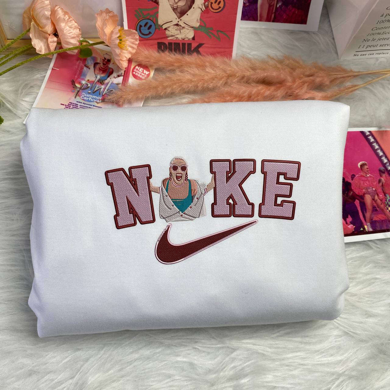 Get Ready for Summer: Nike Embroidered Sweatshirt with Pink Carnival Tour 2023 – Limited Edition!