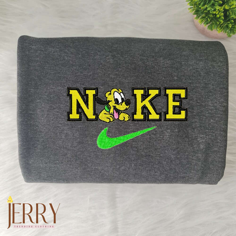 Stylish & Cozy: Pluto Disney Nike Embroidered Sweatshirt – Shop Now!