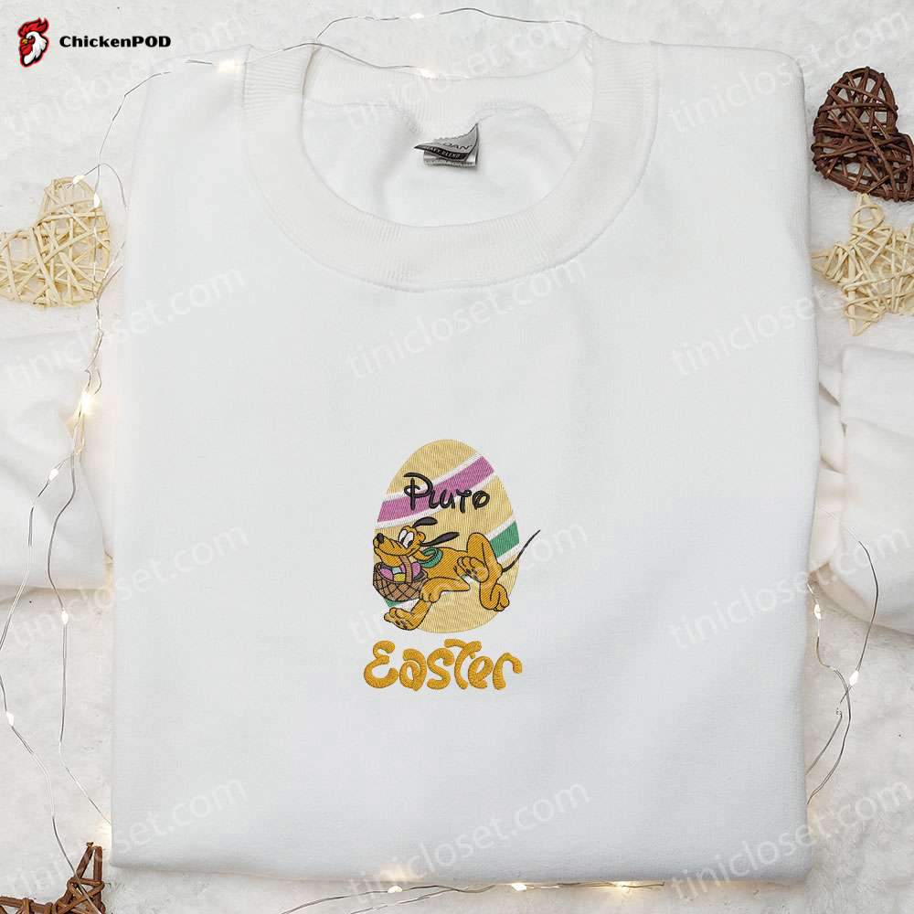 Disney Pluto Easter Egg Shirt & Characters Hoodie: Perfect Thanksgiving Gift Idea