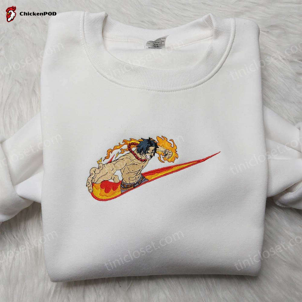 Exclusive Portgas D Ace Nike Embroidered Shirt & One Piece Hoodie – Hot Topic Anime Apparel