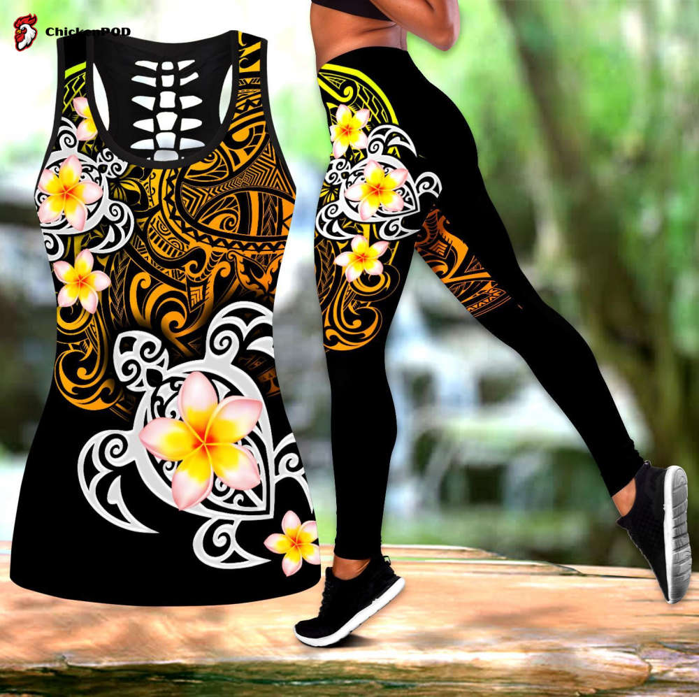 Premium Legging & Tank Top Polynesian Tattoo ML