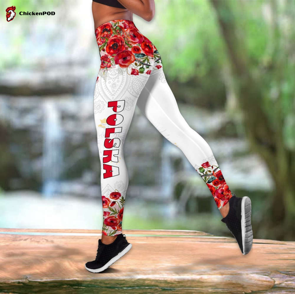 Premium Polska Corn Poppy Legging & Tank Top