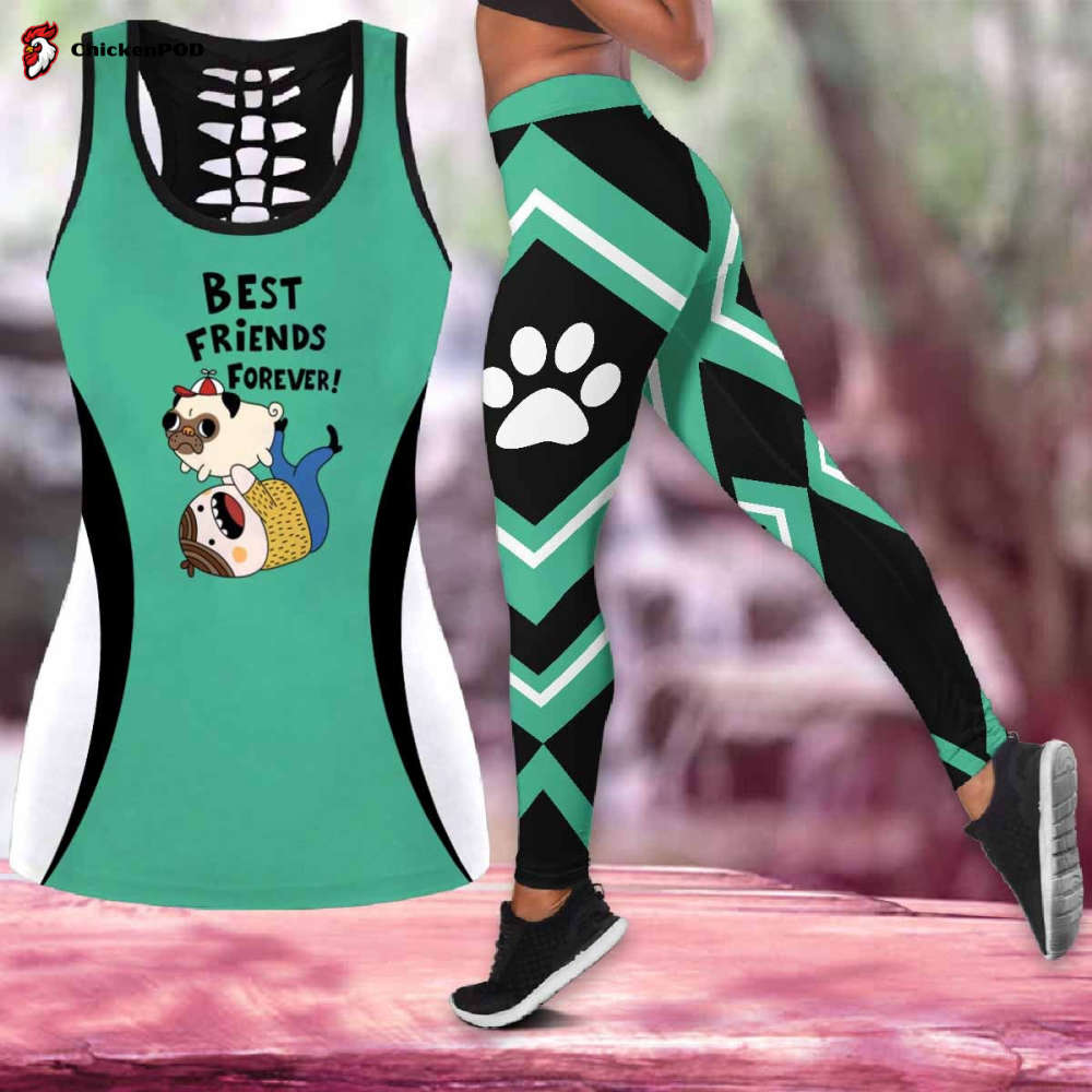 Paua Shell Maori Silver Fern tank top & leggings outfit For Women Sport Gifts