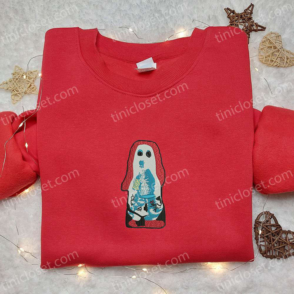 Spooktacular Ghosts Embroidered Shirt: Perfect Halloween Gift for Family