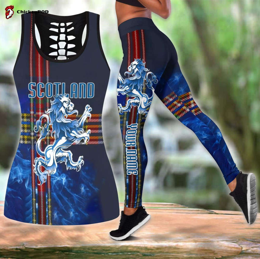 Scotland legging + hollow tank combo custom name