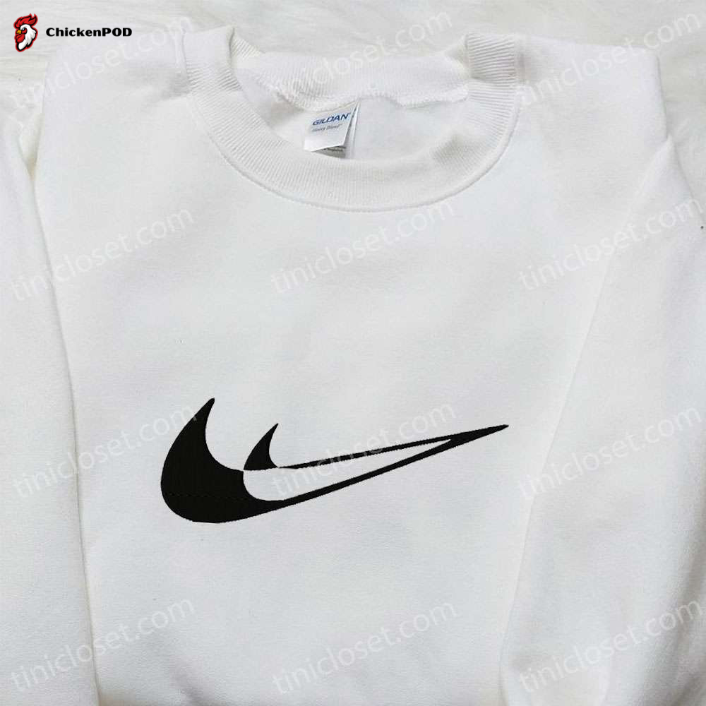 Vintage Swoosh Nike Embroidered Shirt – Customized Gift Ideas for the Best Birthday Celebration