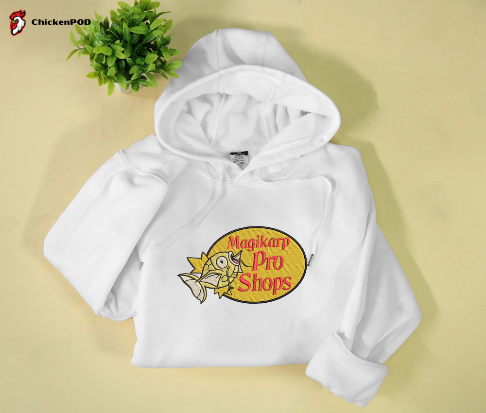 Shop the Shiny Magikarp Pro Embroidered Hoodie – Perfect Sweatshirt Gift