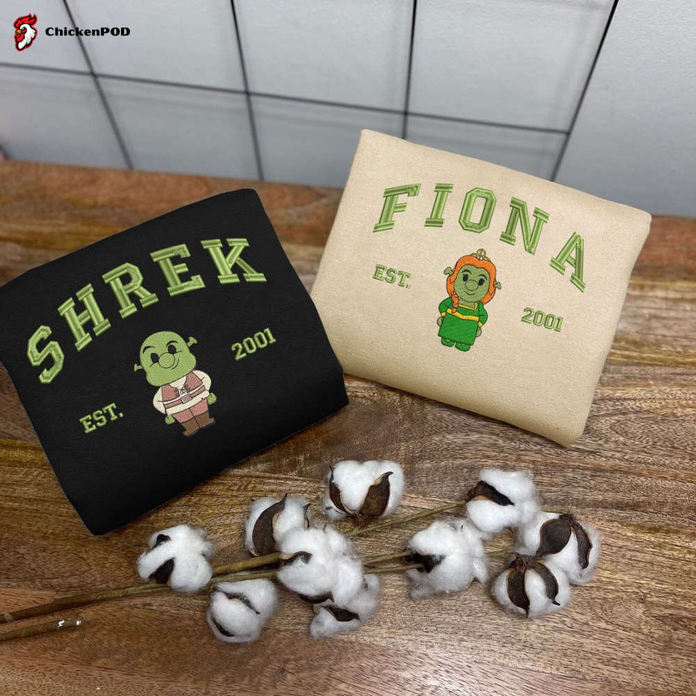 Shrek and Fiona Couple Sweater: Cartoon Valentine Sweatshirt Trending Crewneck – Perfect Gift for Him