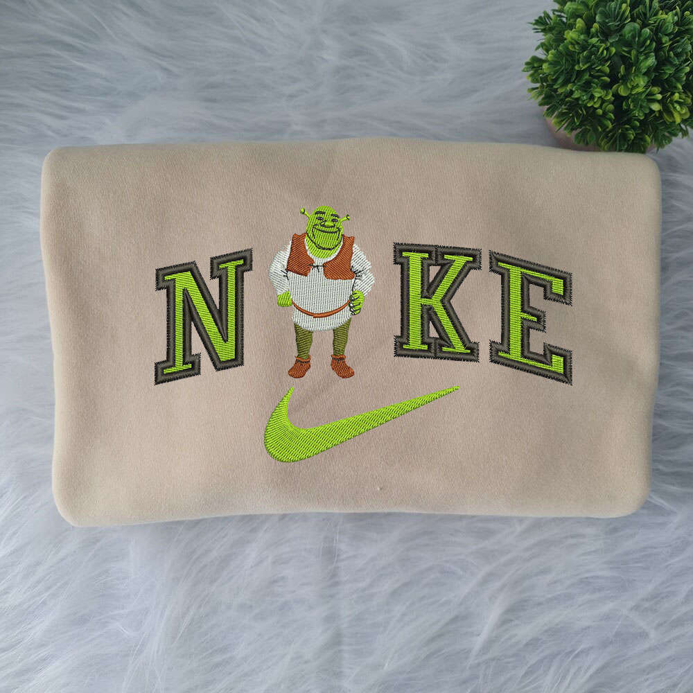 Get Ogre-liciously Stylish: Shrek Nike Embroidered Sweatshirt