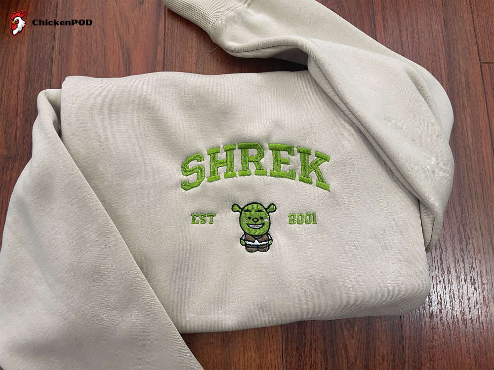 Shrek Sweater: Trending Cartoon Embroidered Sweatshirt Vintage Crewneck & Embroidery Hoodie