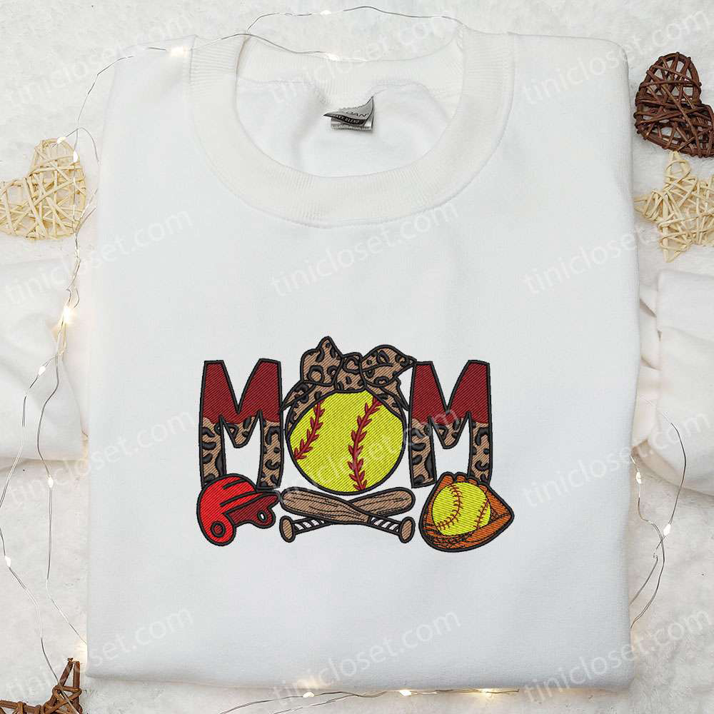 Softball Mom Embroidered Shirt & Mother’s Day Hoodie: The Perfect Gift For Mom