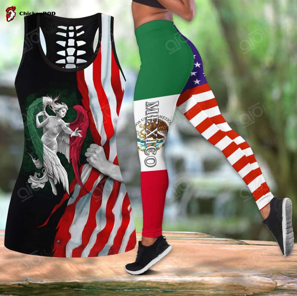 Sport Gift – American – Mexican Girl Hollow Tank Top or Legging