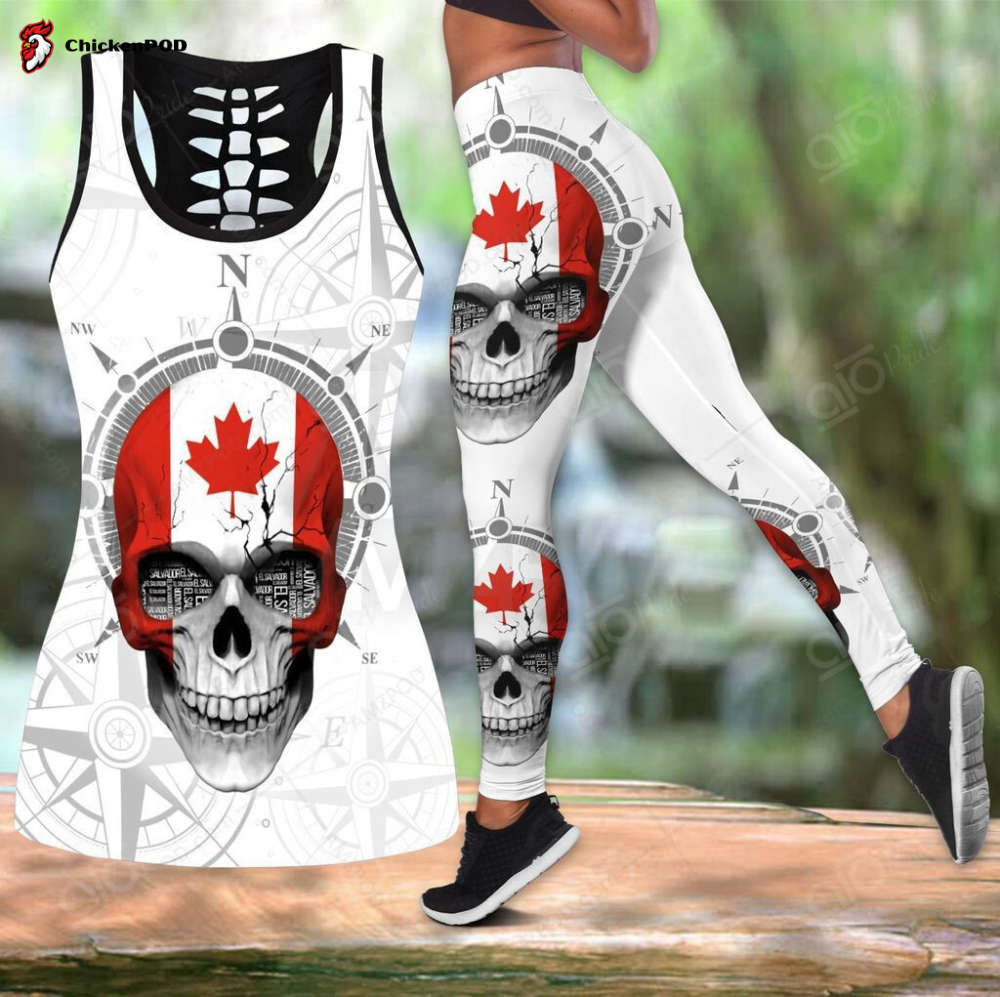 Sport Gift – Canada Skull Hollow Tank Top or Legging