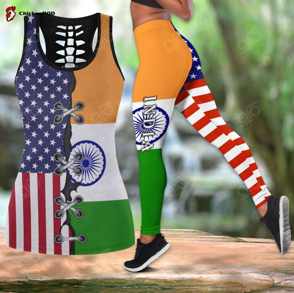 Sport Gift – Philippines – America Flag Hollow Tank Top or Legging