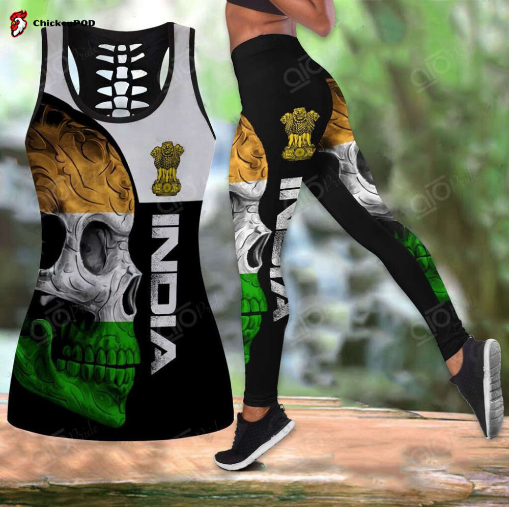 Sport Gift – India Skull 3D Hollow Tank Top or Legging