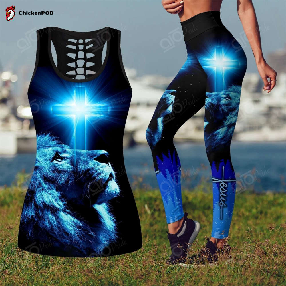 Sport Gift – Jesus Cross Hollow Tank Top Or Legging