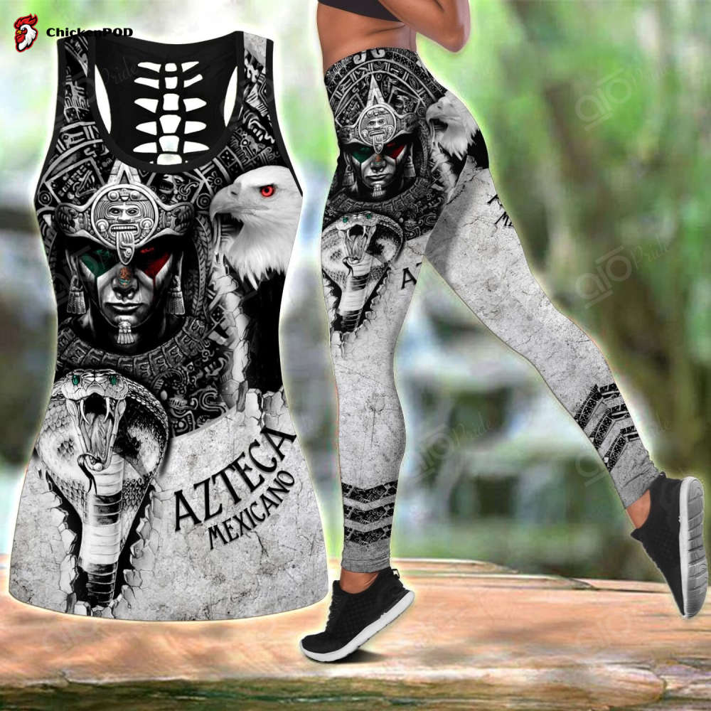 Sport Gift – Mexican Aztec Warrior Hollow Tank Top or Legging