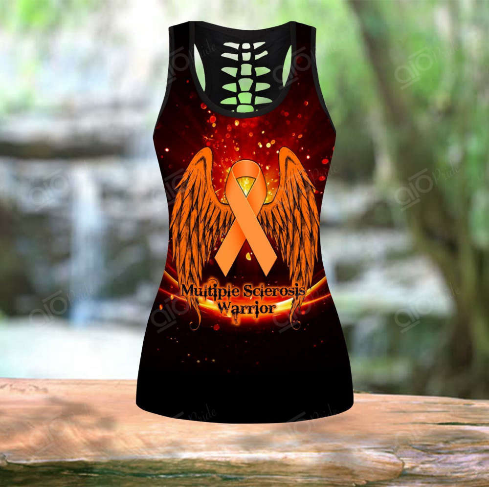 Sport Gift – Multiple Sclerosis Warrior Hollow Tank Top or Legging