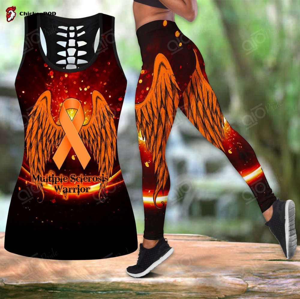 Sport Gift – Multiple Sclerosis Warrior Hollow Tank Top or Legging