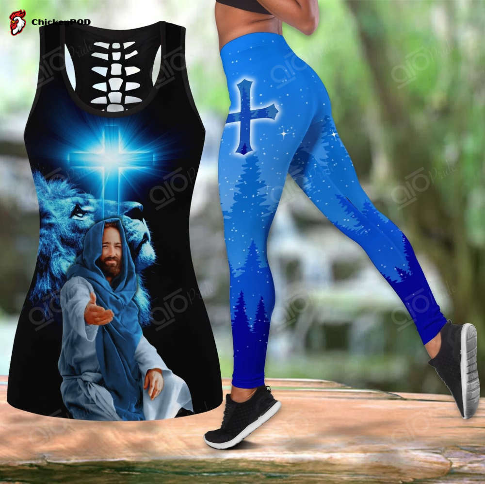 Sport Gift – My God – Jesus Hollow Tank Top Or Legging