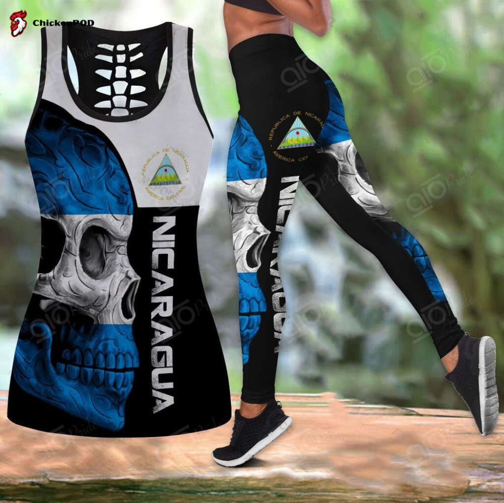 Sport Gift – Lung Cancer Ribbon Hollow Tank Top or Legging