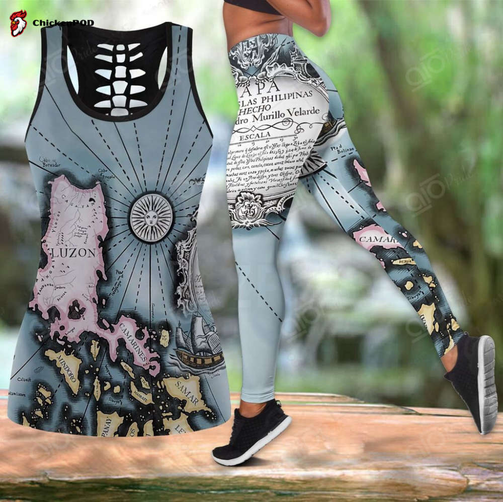 Sport Gift – Philippines 3D Hollow Tank Top or Legging