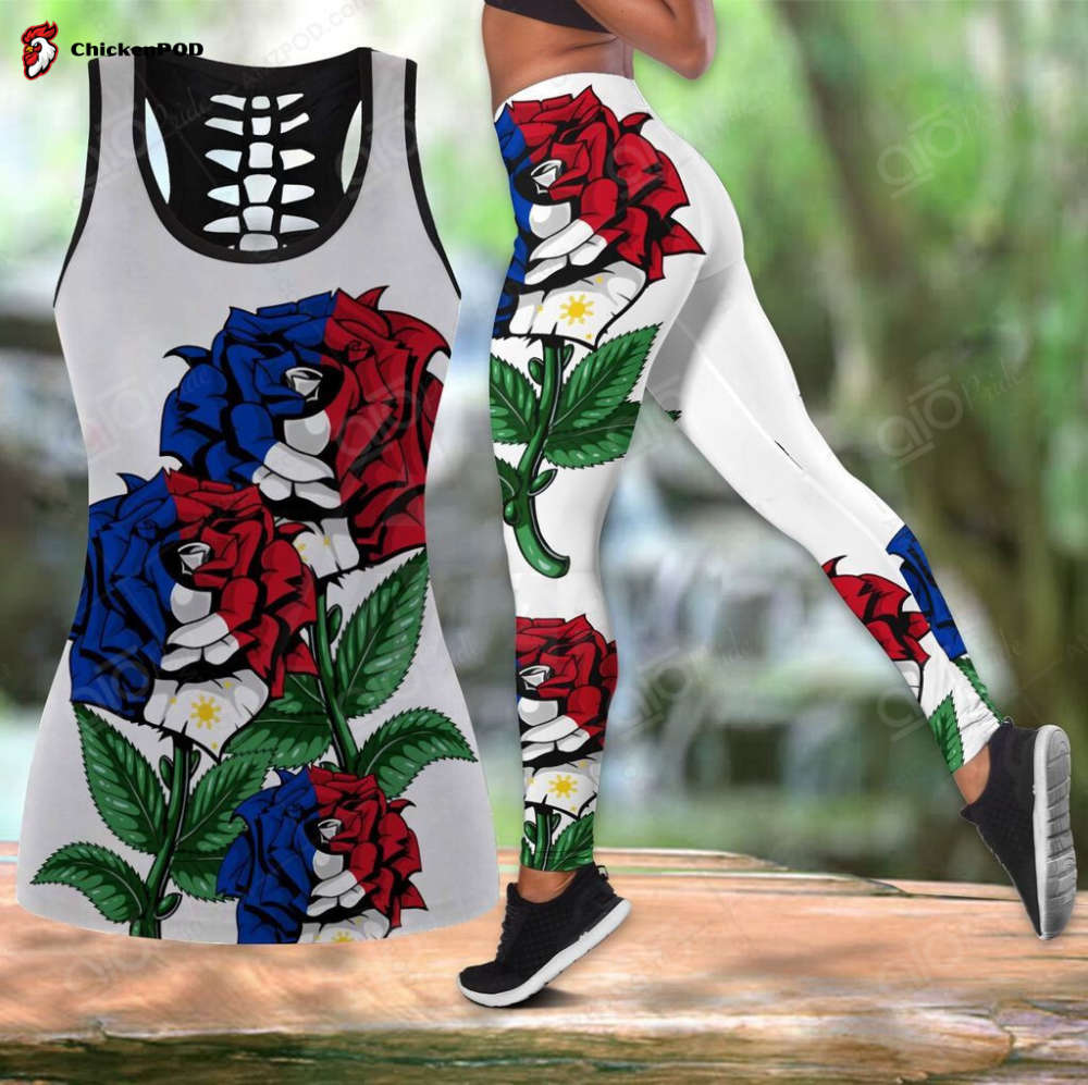 Sport Gift – Philippines – Flower Style Hollow Tank Top or Legging