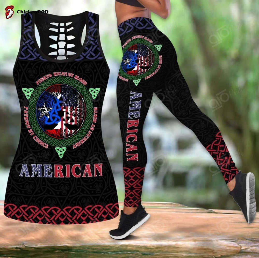 Sport Gift – Puerto Rico Special Hollow Tank Top or Legging