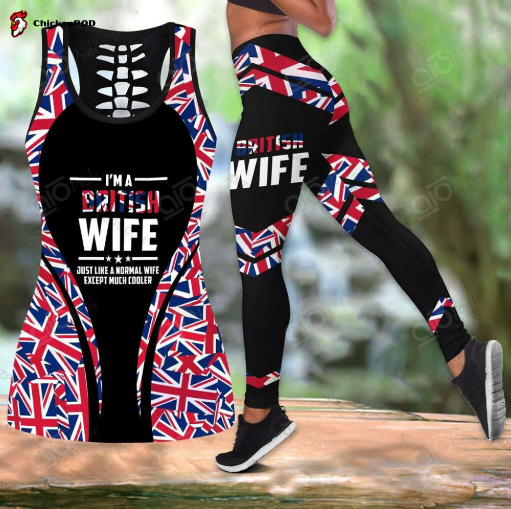 Sport Gift – United Kingdom Wife Hollow Tank Top Or Legging