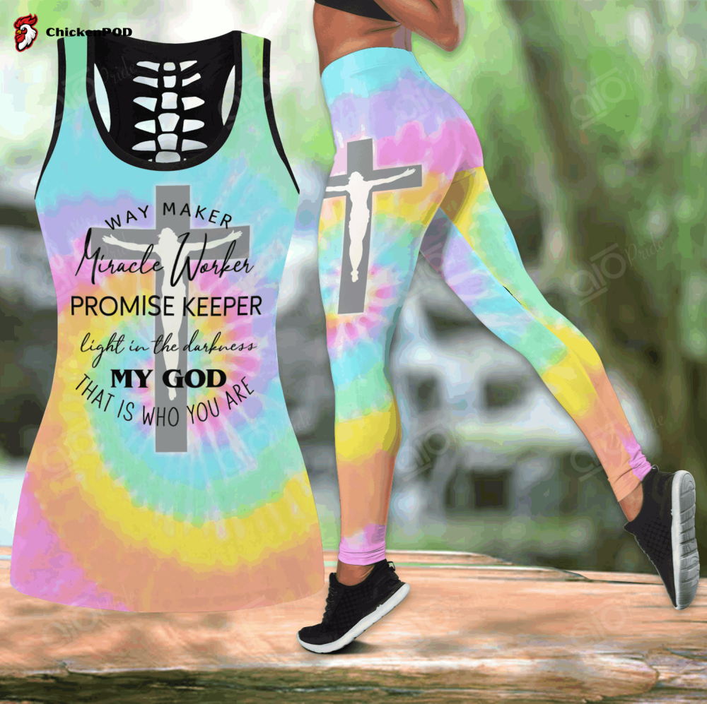 Sport Gift – Way Maker – Jesus Hollow Tank Top or Legging