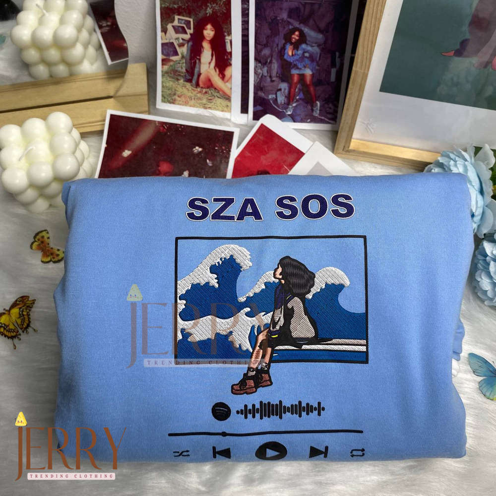 Stay Stylish with Spotify SZA SOS Tour Sweatshirt – Embroidered Comfort for Music Lovers