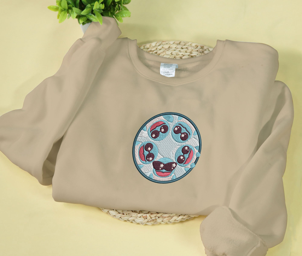 Squirtle Squad Embroidery Sweatshirt: Stylish and Customizable Gift Option