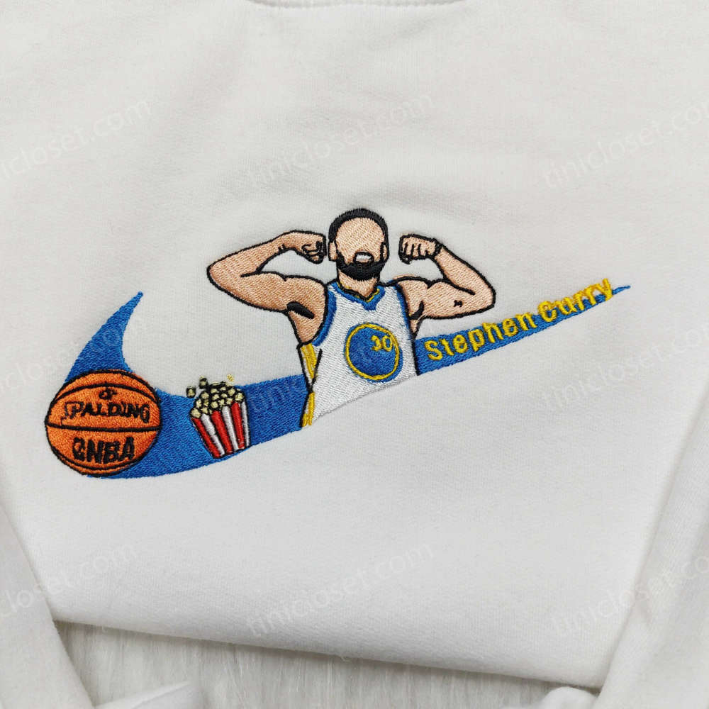 Custom Embroidered Stephen Curry Sweatshirt & Nike Hoodie: Show Your Support for Golden State Warriors!