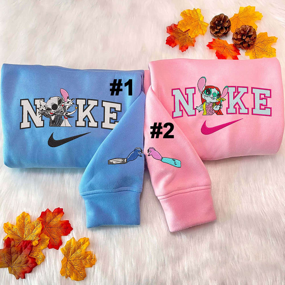 Disney Nike Embroidered Sweatshirts: Simba and Nala Collection