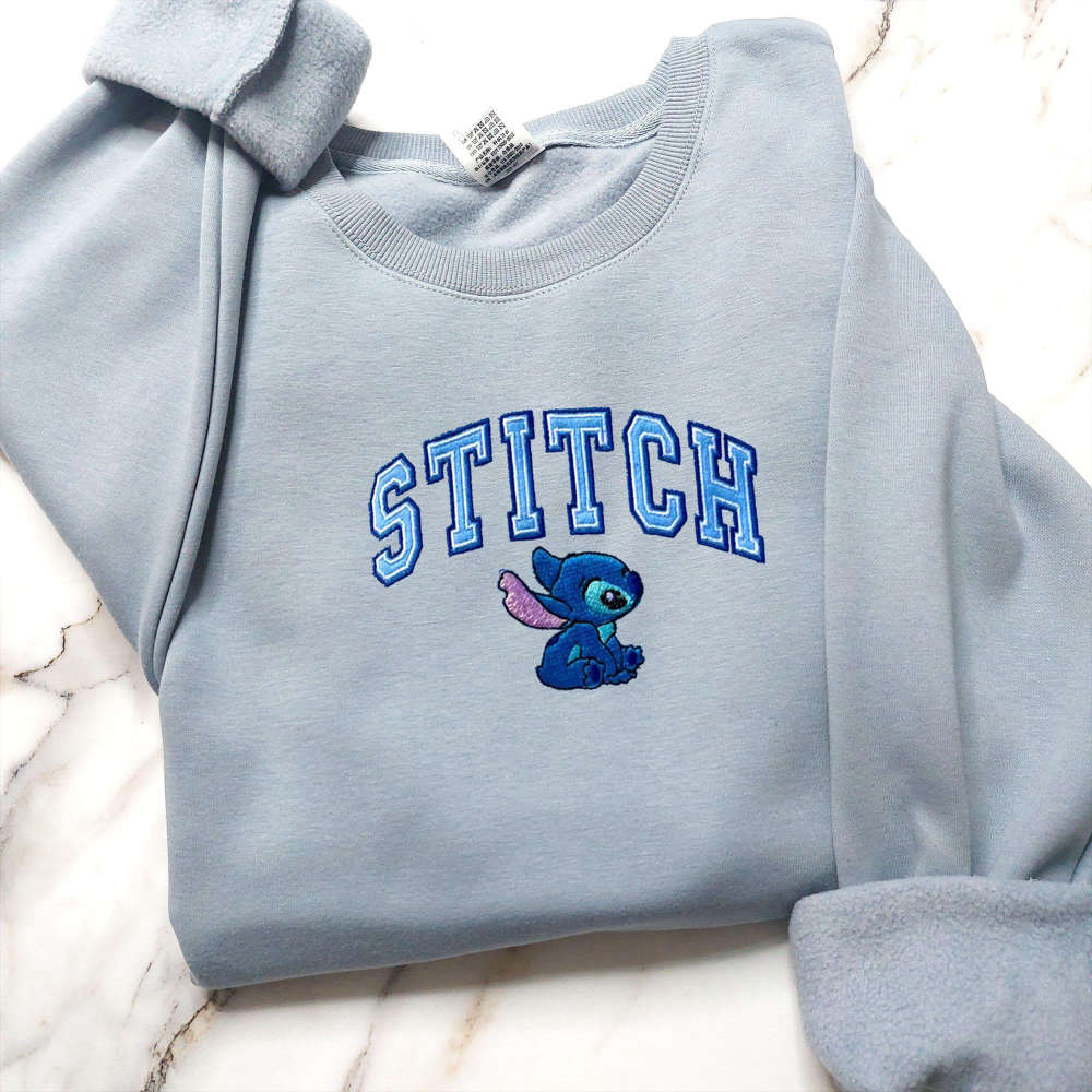 Stitch Angel Couple Sweater: Trending Cartoon Sweatshirt with Embroidery Hoodie & Vintage Crewneck