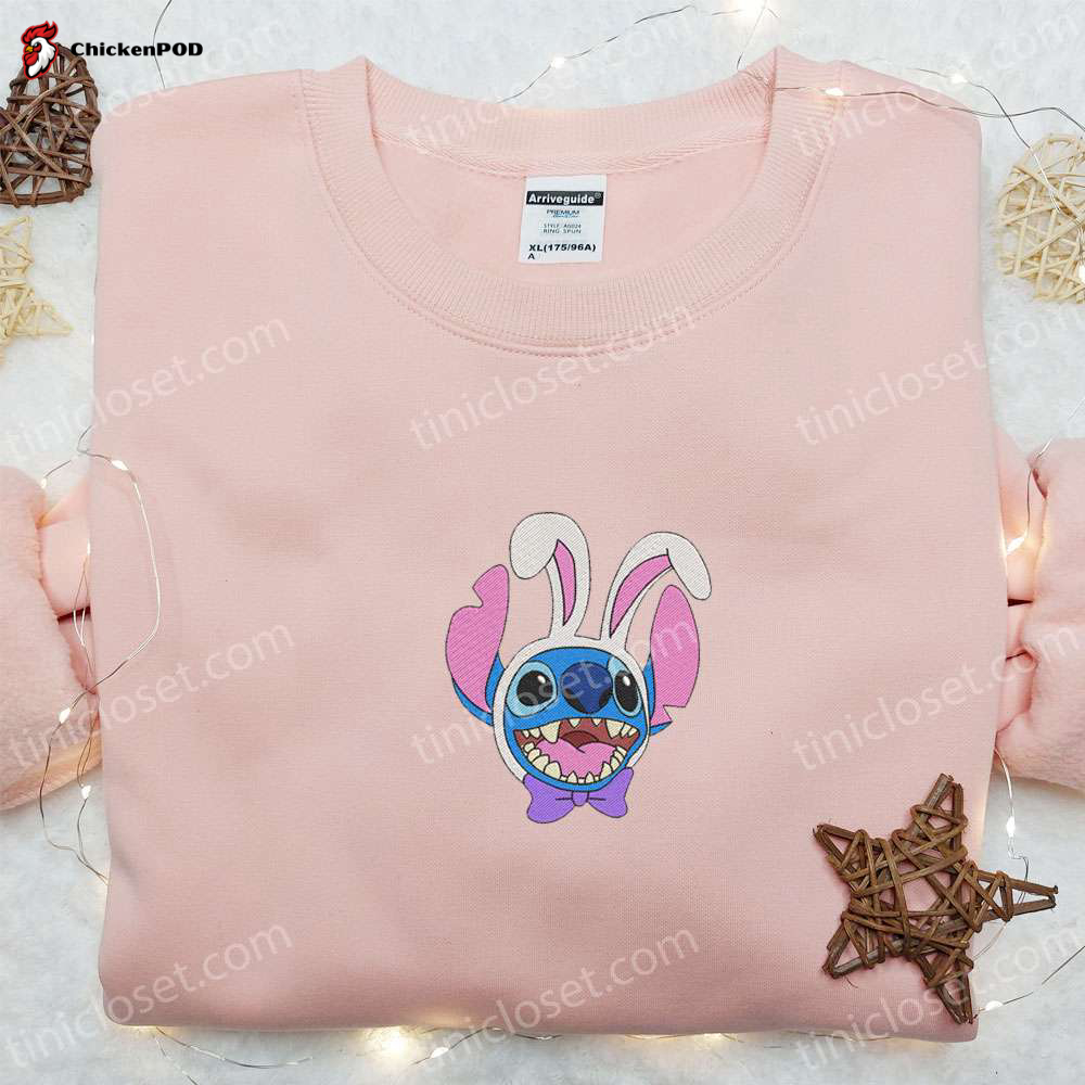 Easter Bunny Embroidered Shirt & Disney Characters Hoodie: Perfect Thanksgiving Gift Idea